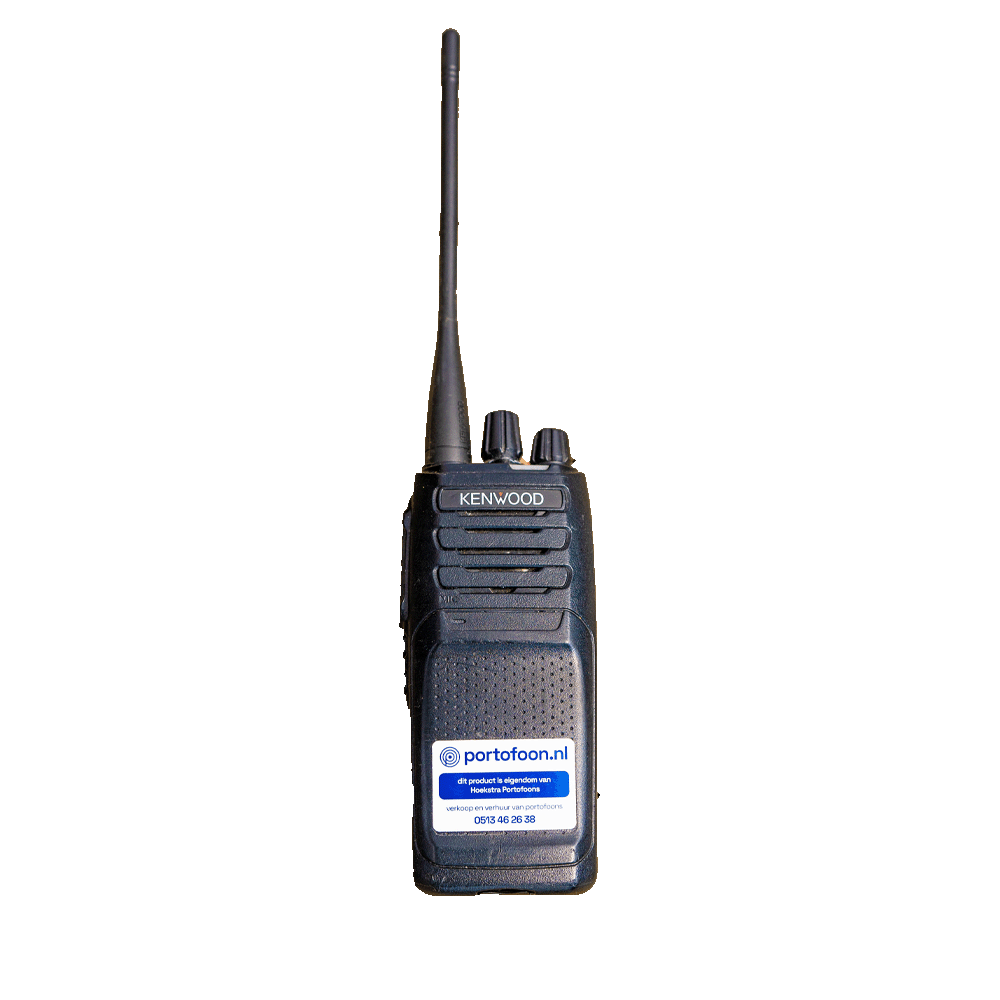 De walkietalkie van de beveiliger